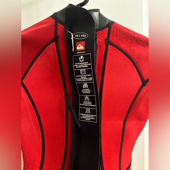 Quicksilver Youth 3/2 Synchro Full Wetsuit Back Zipper Sz 10/152 - Picture 16 of 16